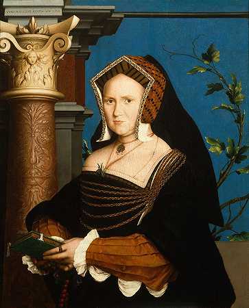 《玛丽，吉尔福德夫人》作者：Hans Holbein The Younger