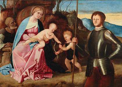 马可·巴赛蒂的《圣婴圣约翰和圣乔治的神圣家庭》