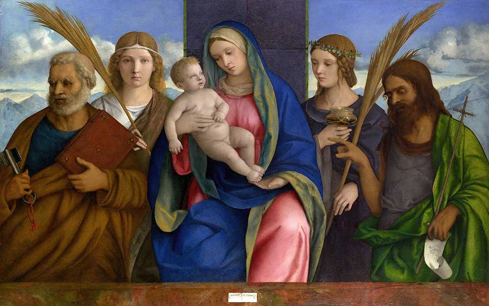 乔瓦尼·贝里尼的《圣母与圣徒的孩子》