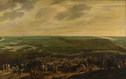“战败的西班牙驻军离开赫尔托根博什，1629年9月17日，作者：Pauwels van Hillegaert