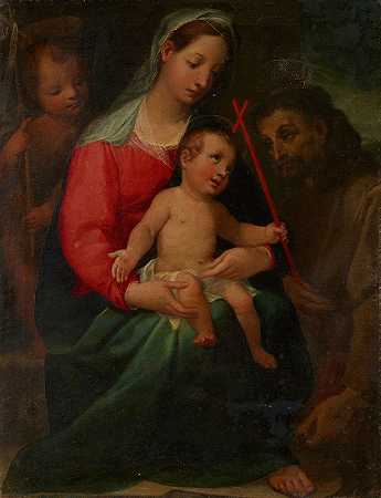 文森佐·鲁斯蒂奇（Vincenzo Rustici）的《圣母与孩子与婴儿圣约翰和圣方济各》