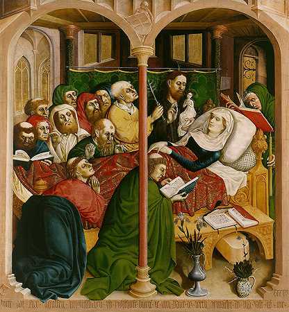 “玛丽之死乌尔扎赫祭坛之翼，右图，汉斯·穆尔彻