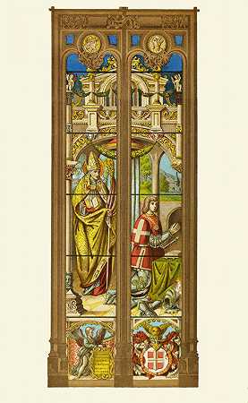 亨利·诺埃尔·汉弗莱斯《布鲁的彩绘玻璃窗》