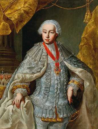 哈布斯堡宫廷画家《利奥波德大公（后来的利奥波德二世皇帝）肖像》