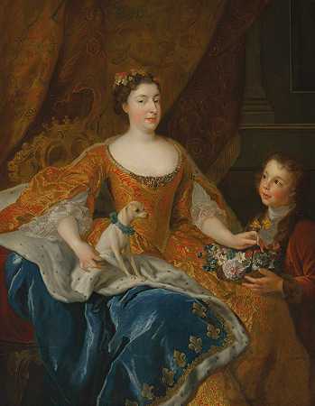 奥古斯塔·玛丽·珍妮·德巴登·巴登，公爵夫人奥尔良（1704-1726），亚历克西斯·西蒙·贝尔