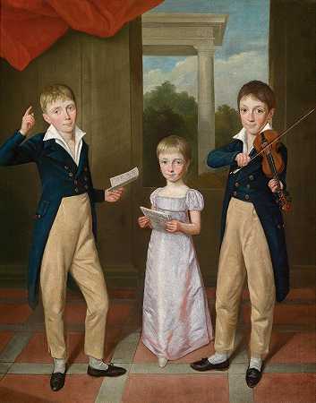 安托万·让·格罗斯的《三个孩子在家里》音乐会