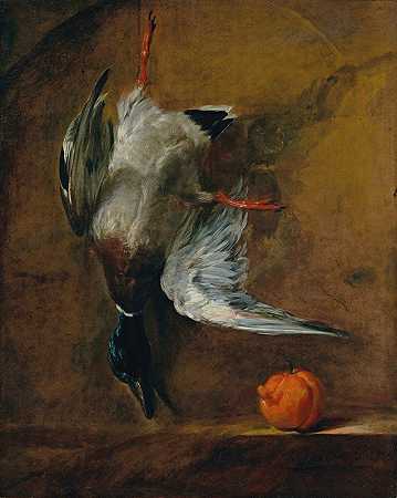 让·巴蒂斯特·西蒙·夏尔丹的《绿头鸭和苦橙》