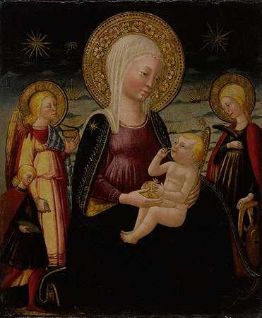 《托比亚斯与大天使拉斐尔和圣凯瑟琳之间的圣母与孩子》