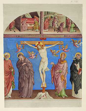 约翰·安东·兰布克斯《阿雷佐圣多梅尼科教堂十字架上的基督》