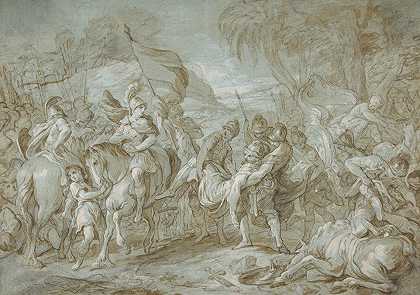 弗朗索瓦·莱莫恩早期的《亚历山大与波鲁斯》
