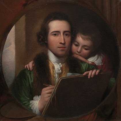 本杰明·韦斯特的《艺术家和他的儿子拉斐尔》