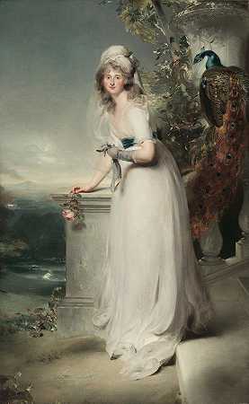 托马斯·劳伦斯爵士《凯瑟琳·格雷的肖像，淑女风度》