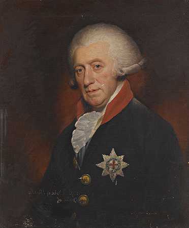 威廉·比奇爵士的《第四代卡迪根伯爵、后来的第一代蒙塔古公爵乔治肖像》（1712-1790）