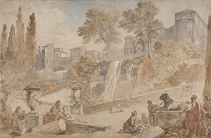 查尔斯·约瑟夫·纳图尔的《蒂沃利别墅花园》