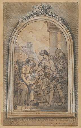 查尔斯·安德烈·凡·卢（Charles Andrévan Loo）的《圣格雷戈里向穷人分配他的世界财富》