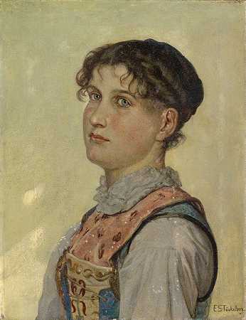 《来自乌里的年轻女人》（Ernst Stückelberg）