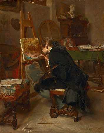 欧内斯特·梅索尼尔的《画家》