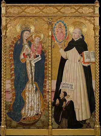 佩德罗·加西亚·德·贝纳瓦雷的《天启圣母和圣文森特·费雷尔与两位捐赠者》