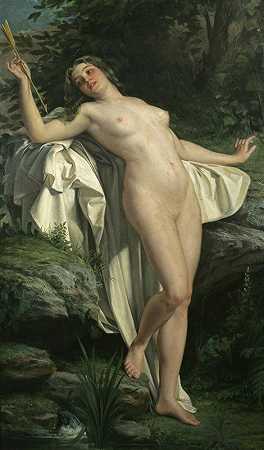 亚历山大·雅克·钱特隆的《戴安娜在她的浴室》