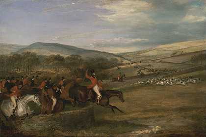 《伯克利狩猎》，1842年：弗朗西斯·卡尔克拉夫·特纳的《全哭》