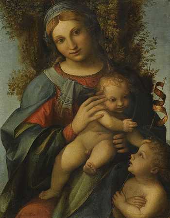 科雷吉奥的《圣母与婴儿圣约翰施洗者》