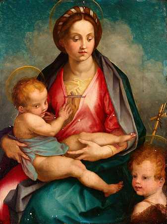 安德里亚·德尔·萨托的《圣母与圣约翰的孩子》