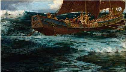 赫伯特·詹姆斯·德雷珀的《海神之怒》