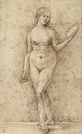 汉斯·冯·库姆巴赫的《带镜子的裸女》（瓦尼塔斯）