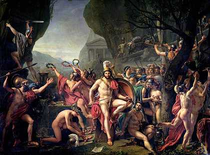 雅克·路易·戴维的《Thermopylae的利奥尼达斯》