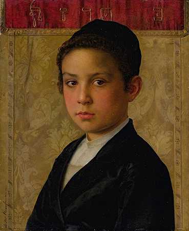 伊西多·考夫曼的《男孩肖像》