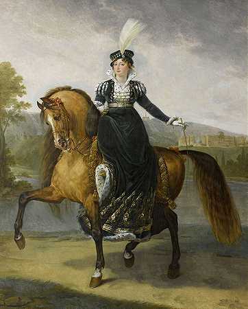 安托万·让·格罗斯（Antoine Jean Gros）的《凯瑟琳·符腾堡-威斯特伐利亚》