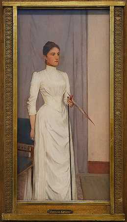 费尔南德·科诺夫的《玛德琳·马比尔肖像》