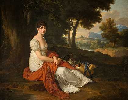弗朗索瓦·泽维尔·法布雷（Francois Xavier Fabre）的《米夏·斯科特尼基的妻子埃尔·比埃塔·斯科特尼克（Elżbieta Skotnicka née Laskiewicz，1781–1849）肖像》