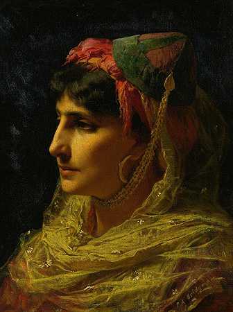 弗雷德里克·阿瑟·布里奇曼的《一个女人的肖像》