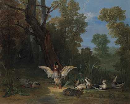 让-巴蒂斯特·欧德利的《阳光下的鸭子》