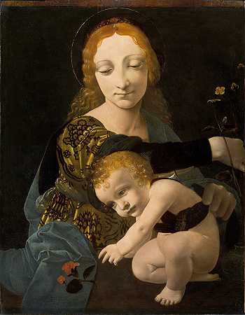 乔瓦尼·安东尼奥·博尔拉菲奥的《圣母与孩子》（玫瑰圣母）