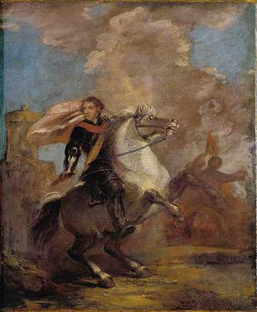 乔舒亚·雷诺兹爵士的《骑马军官》