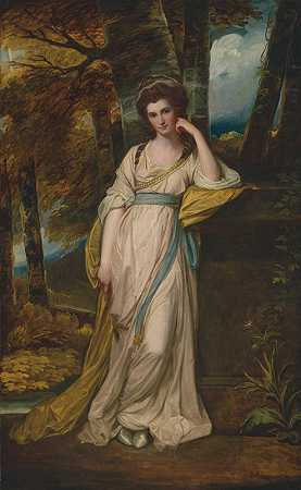 乔治·罗姆尼《黛博拉·杰米玛·麦克斯韦夫人肖像》（1755-1789）