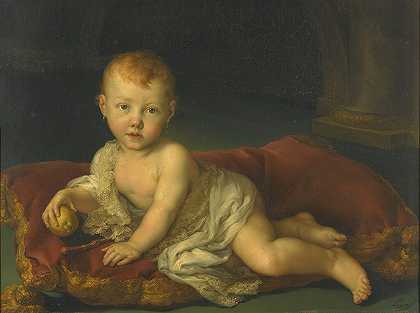 西班牙公主伊莎贝尔·德·博尔邦（1821-1897）的肖像