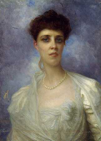 “盖恩伯爵夫人玛丽·特雷莎·德塞古尔的肖像，作者：欧内斯特·赫伯特