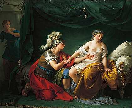 路易·让·弗朗索瓦·拉格伦内的《阿尔西比亚德斯跪在妻子面前》