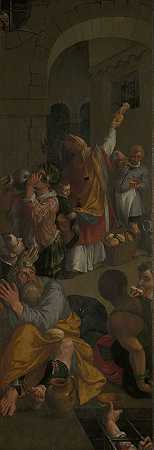 安布罗修斯·弗兰肯一世的《诺伊恩的圣埃利吉乌斯探访囚犯》