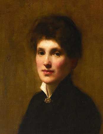 《艺术家的妹妹亨丽埃塔·洛伊·所罗门肖像》，作者：所罗门·约瑟夫·所罗门