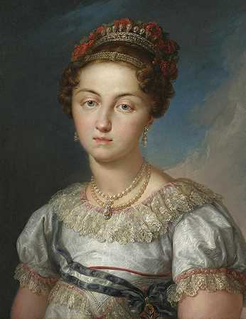 维森特·洛佩斯·波塔尼亚的《西班牙女王玛丽亚·约瑟法·阿马利亚的肖像》（1803-1829年）