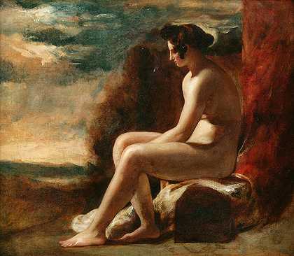 威廉·埃蒂的《风景中坐着的裸体》