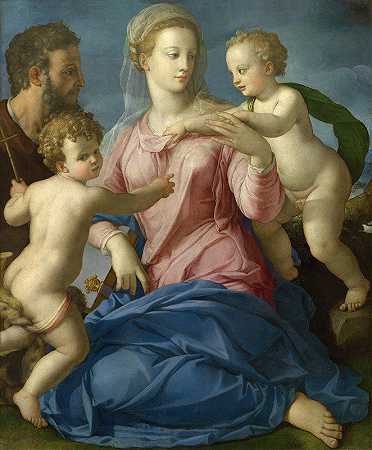 阿格诺洛·布朗齐诺的《圣婴圣约翰的神圣家庭》