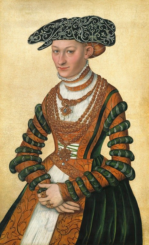 年轻的卢卡斯·克兰奇的《一位女士的肖像》