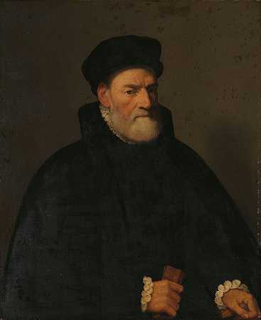 乔瓦尼·巴蒂斯塔·莫罗尼（Giovanni Battista Moroni）的《一位老人的肖像》，可能是贝加莫参议员维切利诺·奥利瓦齐（Vercellino Olivazzi）