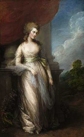 托马斯·盖恩斯伯勒《德文郡公爵夫人乔治亚娜》