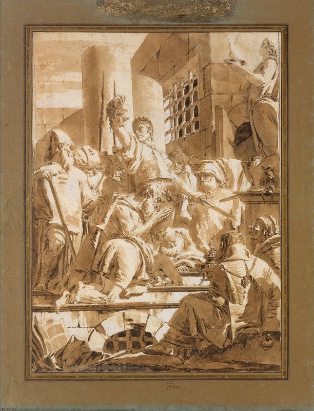 乔瓦尼·巴蒂斯塔·蒂埃波罗的《斩首两名男性圣徒》